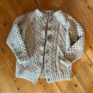 Hand Knit Fisherman Cardigan